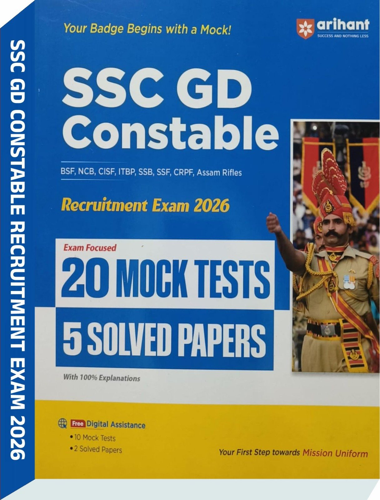 SSC GD Constable 20 mock tests 5 solved papers - Arihant